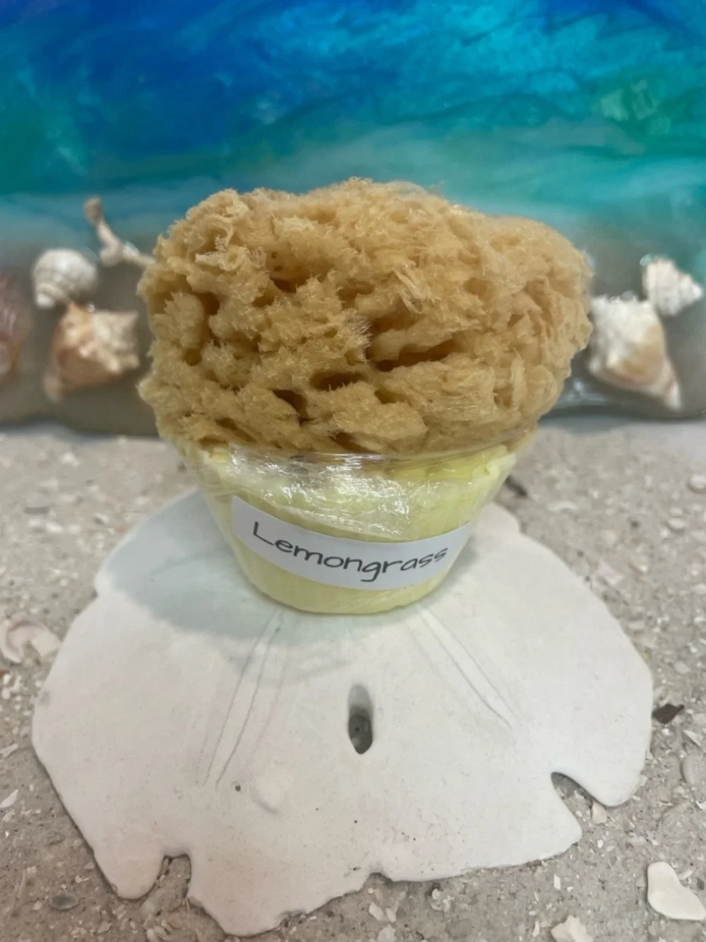 Bath Sponge with Natural Sea Sponge - Variety of Scents